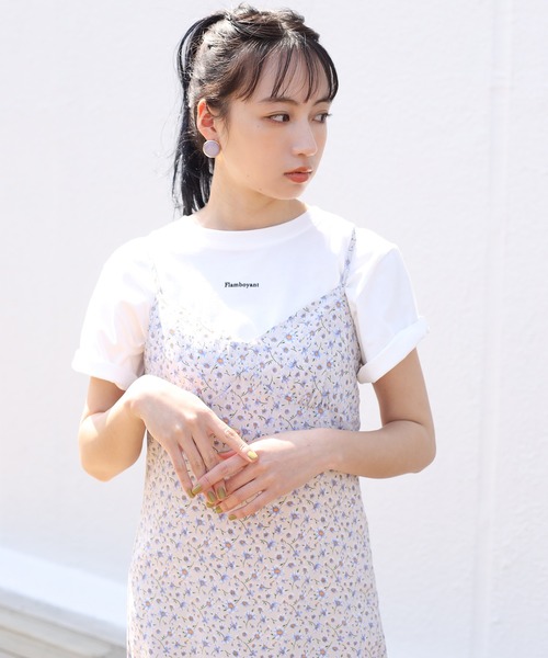 one after another NICE CLAUP（ワンアフターアナザーナイスクラップ）の「ティアードキャミワンピース（ワンピース・レディース・ブルー/アイボリー/その他11・FREE）」の7枚目の写真