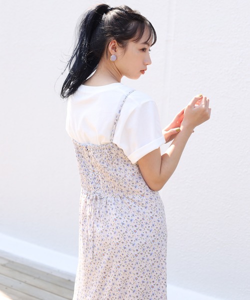 one after another NICE CLAUP（ワンアフターアナザーナイスクラップ）の「ティアードキャミワンピース（ワンピース・レディース・ブルー/アイボリー/その他11・FREE）」の8枚目の写真