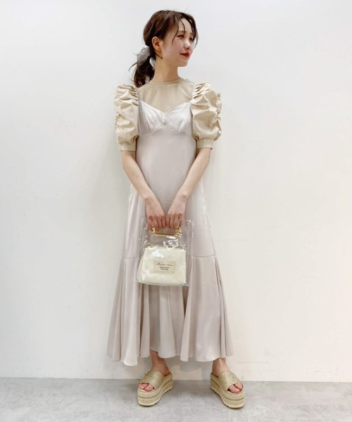 one after another NICE CLAUP（ワンアフターアナザーナイスクラップ）の「ティアードキャミワンピース（ワンピース・レディース・ブルー/アイボリー/その他11・FREE）」の22枚目の写真