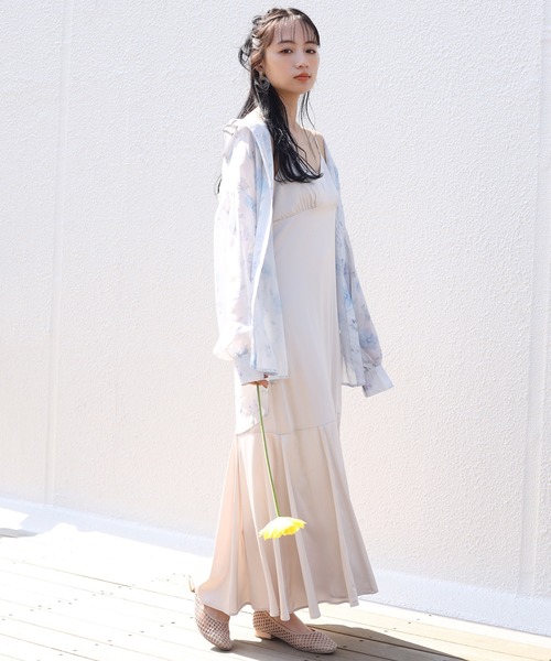 one after another NICE CLAUP（ワンアフターアナザーナイスクラップ）の「ティアードキャミワンピース（ワンピース・レディース・ブルー/アイボリー/その他11・FREE）」の16枚目の写真