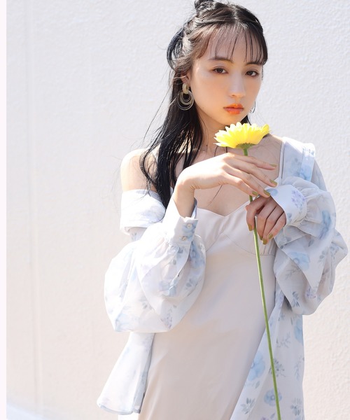 one after another NICE CLAUP（ワンアフターアナザーナイスクラップ）の「ティアードキャミワンピース（ワンピース・レディース・ブルー/アイボリー/その他11・FREE）」の18枚目の写真