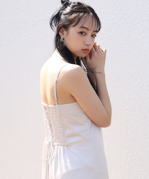 one after another NICE CLAUP（ワンアフターアナザーナイスクラップ）の「ティアードキャミワンピース（ワンピース・レディース・ブルー/アイボリー/その他11・FREE）」の9枚目の写真