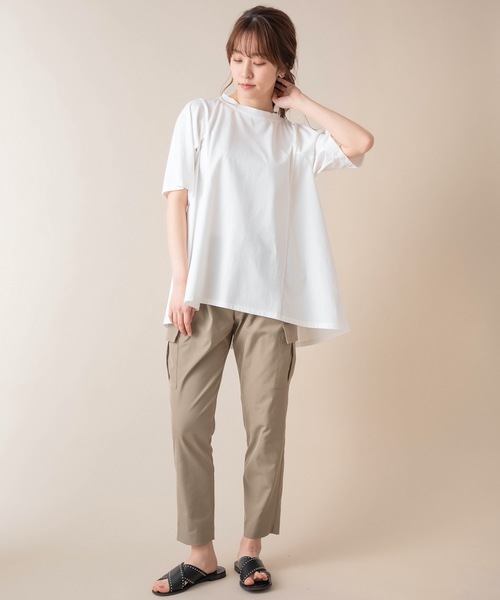 La SRIC(ラスリック)の「La SRIC/Aラインドッキングカットソー(Tシャツ/カットソー・レディース・ブラック/オフホワイト/ベージュ・38)」の21枚目の写真