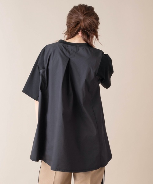 La SRIC(ラスリック)の「La SRIC/Aラインドッキングカットソー(Tシャツ/カットソー・レディース・ブラック/オフホワイト/ベージュ・38)」の8枚目の写真