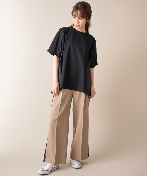 La SRIC(ラスリック)の「La SRIC/Aラインドッキングカットソー(Tシャツ/カットソー・レディース・ブラック/オフホワイト/ベージュ・38)」の11枚目の写真