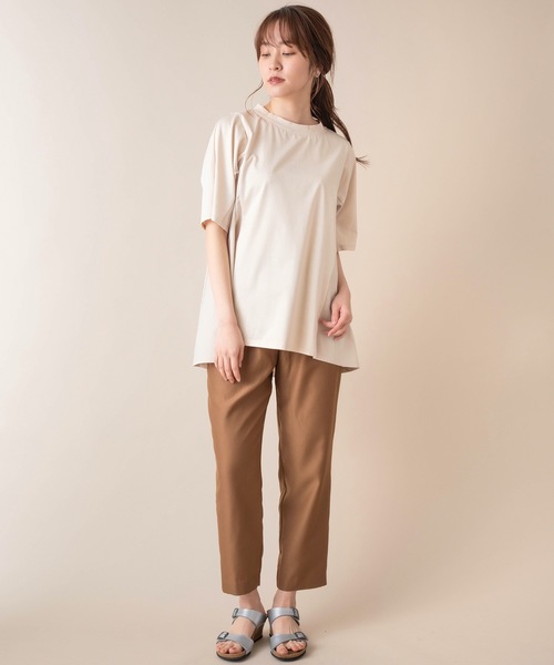 La SRIC(ラスリック)の「La SRIC/Aラインドッキングカットソー(Tシャツ/カットソー・レディース・ブラック/オフホワイト/ベージュ・38)」の18枚目の写真