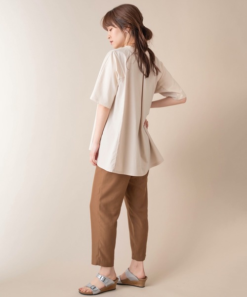 La SRIC(ラスリック)の「La SRIC/Aラインドッキングカットソー(Tシャツ/カットソー・レディース・ブラック/オフホワイト/ベージュ・38)」の12枚目の写真