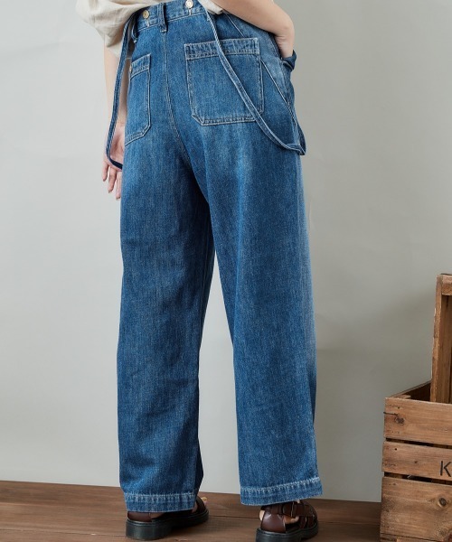 mto※プロフお読みください デニムサスペンダーパンツ mto※プロフお読みください様専用 デニムサスペンダーパンツ
