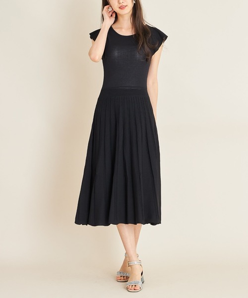 ペチコート付き肩フリルニットワンピース Tocco Closet Luxe ワンピース Tocco Closet トッコ クローゼット のファッション通販 Zozotown