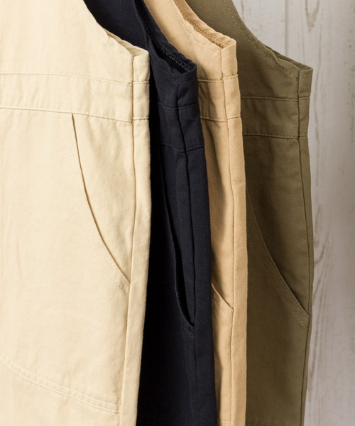 SpRay（スプレイ）の「ツイルサロペット（サロペット/オーバーオール・レディース・ブラック/ベージュ/カーキ/アイボリー・FREE）」の15枚目の写真