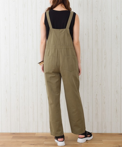 SpRay（スプレイ）の「ツイルサロペット（サロペット/オーバーオール・レディース・ブラック/ベージュ/カーキ/アイボリー・FREE）」の17枚目の写真