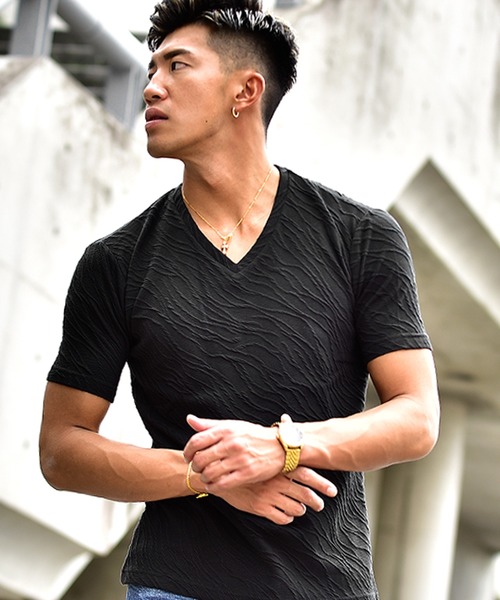 ジャガードvネックtシャツ 半袖tシャツ カットソー 無地ティー Tシャツ カットソー Joker ジョーカー のファッション通販 Zozotown