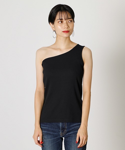 AZUL by moussy（アズールバイマウジー）の「LAYERED 3WAY TOPS/レイヤード3WAYトップス（Tシャツ/カットソー・レディース・ブラック/パープル/イエロー系その他/ライトベージュ・SMALL/MEDIUM）」の13枚目の写真