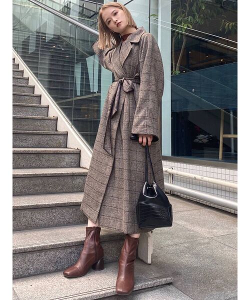 MURUA（ムルーア）の「ルーズムードダブルコート（ダウンジャケット/コート・レディース・モカ/その他1/その他2・FREE）」の8枚目の写真