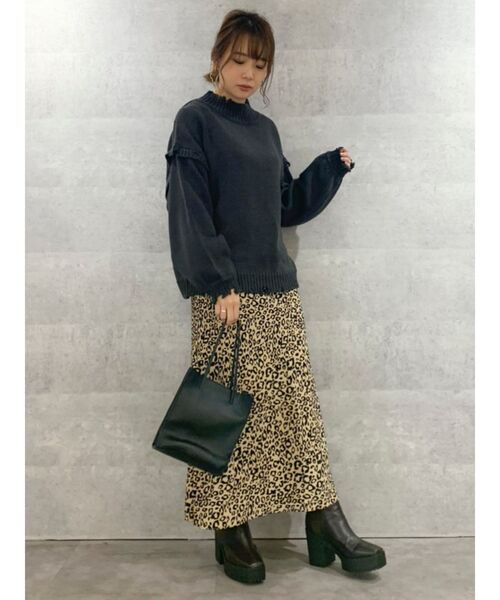 dazzlin（ダズリン）の「クラッシュニットプルオーバー【WEB限定】（ニット/セーター・レディース・アイボリー/ブラウン/ブラック・FREE）」の12枚目の写真