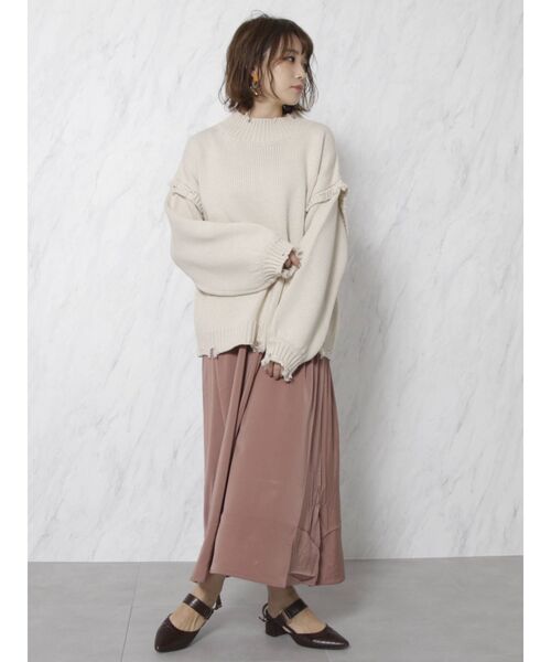 dazzlin（ダズリン）の「クラッシュニットプルオーバー【WEB限定】（ニット/セーター・レディース・アイボリー/ブラウン/ブラック・FREE）」の18枚目の写真