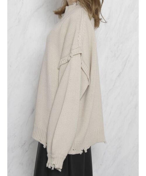 dazzlin（ダズリン）の「クラッシュニットプルオーバー【WEB限定】（ニット/セーター・レディース・アイボリー/ブラウン/ブラック・FREE）」の22枚目の写真