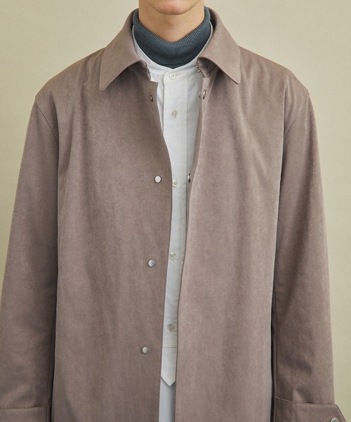 UNITED TOKYO（ユナイテッドトウキョウ）の「ドルフィンステンカラーコート（ステンカラーコート・メンズ・ベージュ/ネイビー/グリーン・1/2/3）」の10枚目の写真