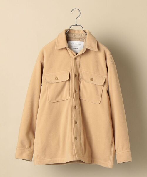 FIDELITY（フィデリティ）の「【SHIPS別注】FIDELITY: フリース CPO ジャケット（ミリタリージャケット・メンズ・ブラック/ベージュ/ダークグレー・MEDIUM/LARGE/X-LARGE）」の6枚目の写真