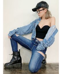 GYDA | SIDE RIPPED スキニーデニムパンツ(デニムパンツ)