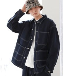 niko and... | [niko and ...JEANS 2021SS]デニムカバーオールジャケット(ブルゾン)