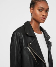 オールセインツ ライダース オーバーサイズ バイカー レザージャケット