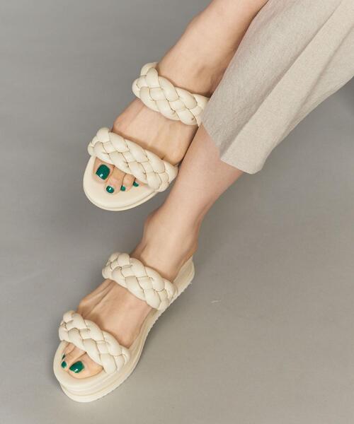 BEAUTY&YOUTH UNITED ARROWS(ビューティーアンドユースユナイテッドアローズ)の「BY ブレードメッシュ プラットフォームサンダル(サンダル・レディース・オフホワイト/グレー/ブラック・36/36h/38/37/37h)」の2枚目の写真