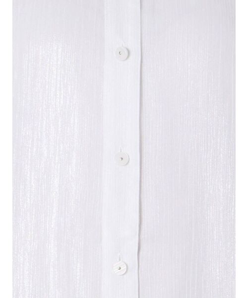 dazzlin（ダズリン）の「グロッシースタンドカラーロングシャツ（シャツ/ブラウス・レディース・ピンク/オフホワイト/ブルー・FREE）」の19枚目の写真