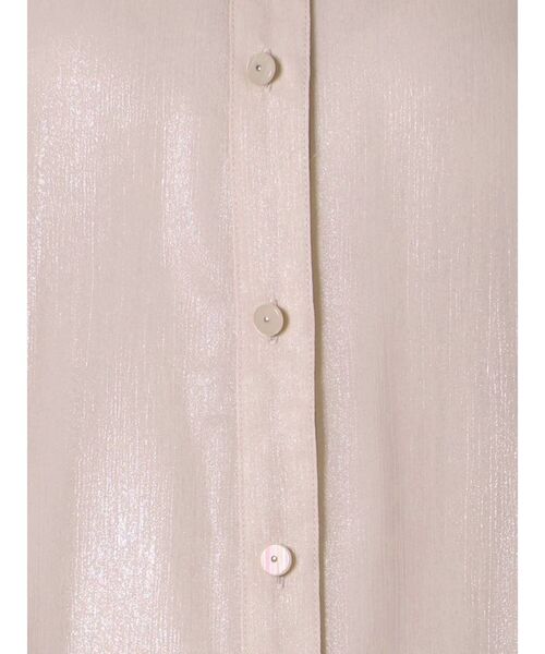 dazzlin（ダズリン）の「グロッシースタンドカラーロングシャツ（シャツ/ブラウス・レディース・ピンク/オフホワイト/ブルー・FREE）」の20枚目の写真