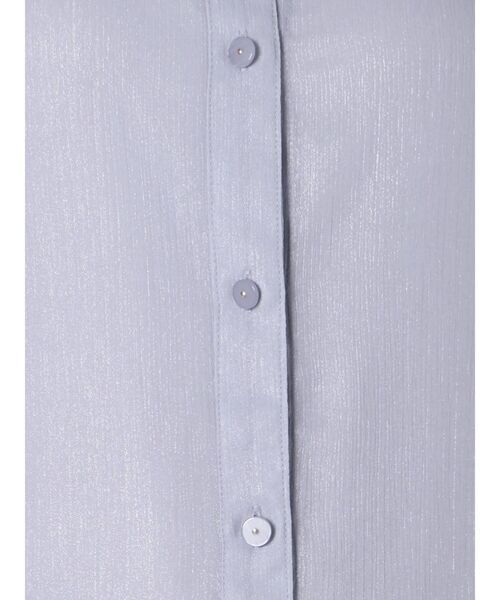 dazzlin（ダズリン）の「グロッシースタンドカラーロングシャツ（シャツ/ブラウス・レディース・ピンク/オフホワイト/ブルー・FREE）」の21枚目の写真