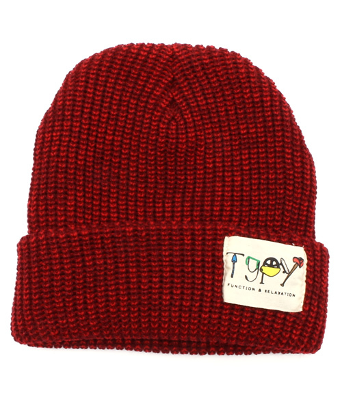 CIAOPANIC TYPY（チャオパニックティピー）の「KIDSリブニットワッチB（ニットキャップ/ビーニー・キッズ・チャコールグレー/グレー/レンガ/オリーブ/ネイビー/ワインレッド/ダークブルー/ベージュ・FREE）」の8枚目の写真