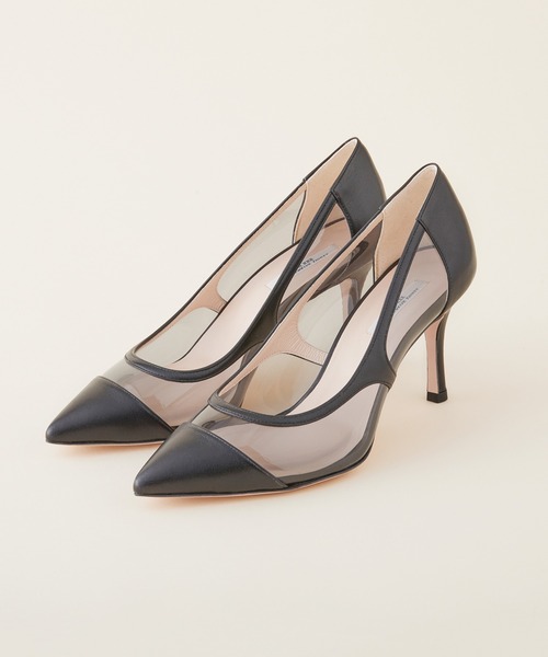 SEVEN TWELVE THIRTY(セヴントゥエルヴサーティー)の「【SEVEN TWELVE THIRTY】LovelyWalk PVCパンプス(パンプス・レディース・シルバー/グレイッシュベージュ/ブラック/アイボリー・23cm/23.5cm/24.5cm/22cm/24cm/22.5cm)」の2枚目の写真