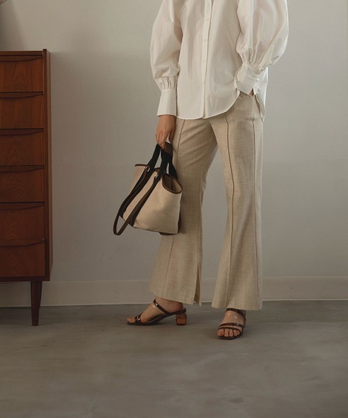 marjour（マージュール）の「CENTER PRESS PANTS（その他パンツ・レディース・アイボリー・M）」の14枚目の写真