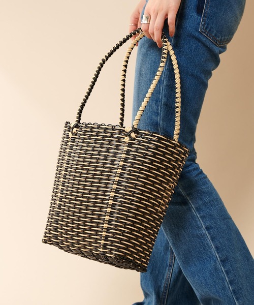 SHENERY(シーナリー)の「(UNIQUE BATIK/ユニーク バティック) マーケットバスケット(トートバッグ・レディース・イエロー/ブルー/ブラック/パープル・FREE)」の7枚目の写真