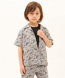 RUGGEDWORKS | 麻レーヨン　半袖開襟シャツ（セットアップ可）(シャツ/ブラウス)