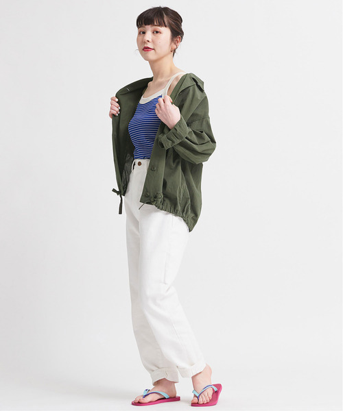 CHILD WOMAN（チャイルドウーマン）の「連シルフライスピンボーダーキャミソール（キャミソール・レディース・レッド/ブルー/ブラック・FREE）」の8枚目の写真