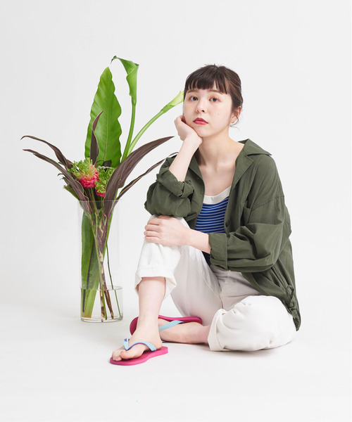 CHILD WOMAN（チャイルドウーマン）の「連シルフライスピンボーダーキャミソール（キャミソール・レディース・レッド/ブルー/ブラック・FREE）」の7枚目の写真