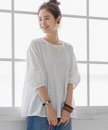 coen | ギャザーレースブラウス(シャツ/ブラウス)