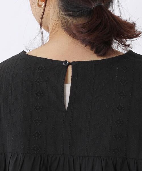 coen（コーエン）の「ギャザーレースブラウス（シャツ/ブラウス・レディース・オフホワイト/ブラック/ライム・MEDIUM/LARGE）」の18枚目の写真