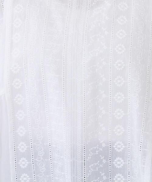 coen（コーエン）の「ギャザーレースブラウス（シャツ/ブラウス・レディース・オフホワイト/ブラック/ライム・MEDIUM/LARGE）」の9枚目の写真