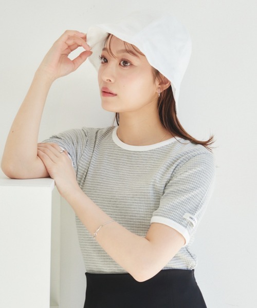 ハーフボーダーリンガーT（Tシャツ/カットソー）｜VANNIE U