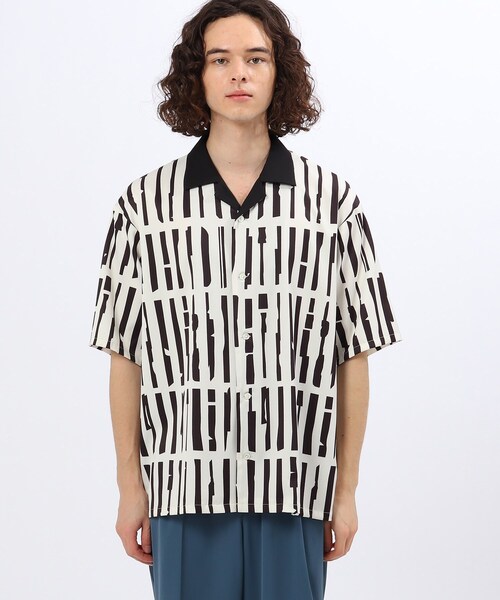 tk.TAKEO KIKUCHI（ティーケータケオキクチ）の「◆ハンドペインティングストライプシャツ（シャツ/ブラウス・メンズ・ライトグリーン系/ホワイト系5/ベージュ系4・02/03）」の14枚目の写真