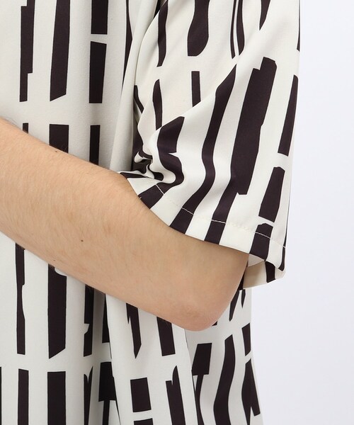 tk.TAKEO KIKUCHI（ティーケータケオキクチ）の「◆ハンドペインティングストライプシャツ（シャツ/ブラウス・メンズ・ライトグリーン系/ホワイト系5/ベージュ系4・02/03）」の18枚目の写真