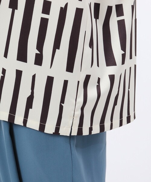 tk.TAKEO KIKUCHI（ティーケータケオキクチ）の「◆ハンドペインティングストライプシャツ（シャツ/ブラウス・メンズ・ライトグリーン系/ホワイト系5/ベージュ系4・02/03）」の19枚目の写真