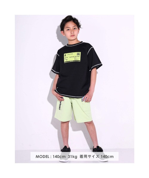 RAD CUSTOM（ラッドカスタム）の「RAD CUSTOM/カーゴ ポケット カラー パンツ（その他パンツ・キッズ・グレー/イエロー・120/150/140/160/130）」の4枚目の写真