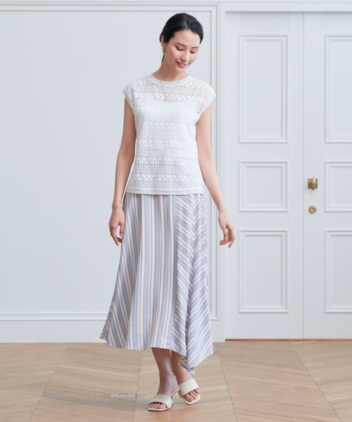 ANAYI（アナイ）の「ドビーストライプスカート（スカート）」 - WEAR