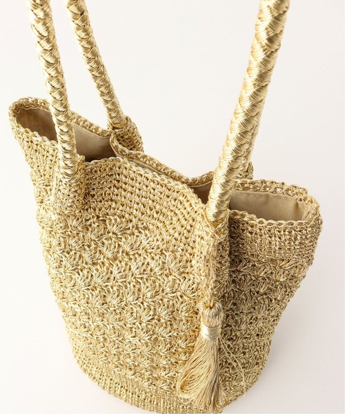 LE TALON(ルタロン)の「LE TALON タッセルツキメタリックバッグ(トートバッグ・レディース・シルバー/ゴールド・FREE)」の9枚目の写真