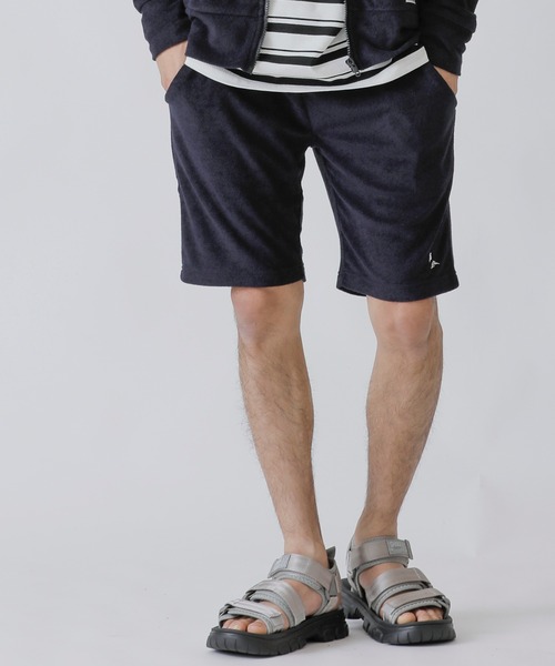 London Denim（ロンドンデニム）の「サマーパイル リラックス イージー ショーツ セットアップ対応可（その他パンツ・メンズ・ブラック/スモークピンク/ホワイト/ネイビー/ベージュ/グレー・48/50）」の5枚目の写真