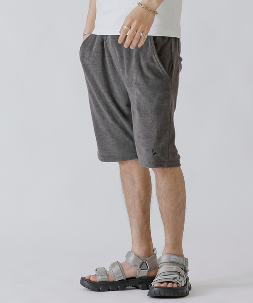 London Denim（ロンドンデニム）の「サマーパイル リラックス イージー ショーツ セットアップ対応可（その他パンツ・メンズ・ブラック/スモークピンク/ホワイト/ネイビー/ベージュ/グレー・48/50）」の3枚目の写真