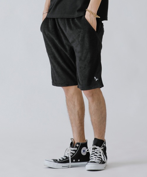 London Denim（ロンドンデニム）の「サマーパイル リラックス イージー ショーツ セットアップ対応可（その他パンツ・メンズ・ブラック/スモークピンク/ホワイト/ネイビー/ベージュ/グレー・48/50）」の2枚目の写真